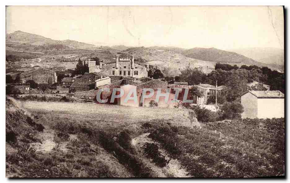 CPA Ladern Sur Lauquet Le chateau et le village