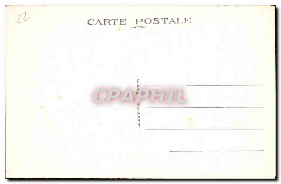 CPA Dinan Abside De I'Eglise Saint Sauveur — Verso
