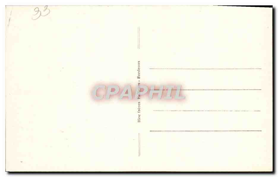 CPA Bordeaux Clocher Saint Michel — Verso