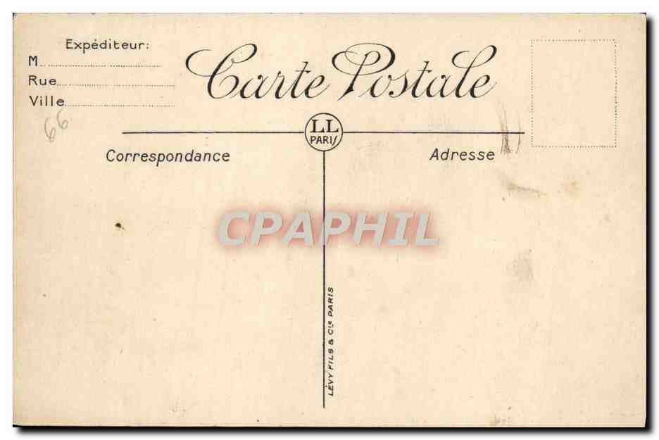 CPA Biarritz Les Rochers De La Vierge Par gros temps — Rückseite