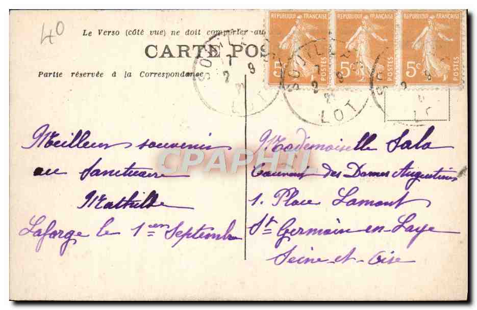 CPA Rocamadour Vue Generale Et La Vallee — Rückseite