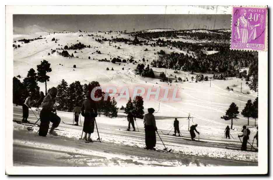 CPA Font Romeu Pentes Du Mazerat et du Gallinera Ski