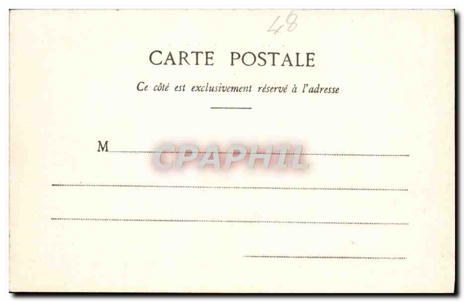 CPA Lozere Meyrueis Vue Generale — Back