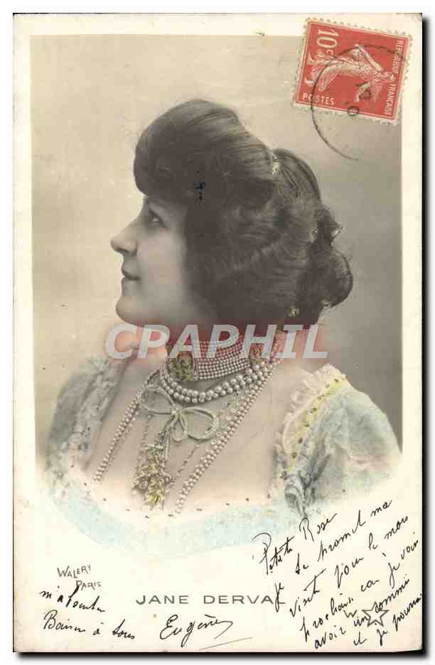 Jane Derva — Portrait einer Frau — Verlag Walery, Paris, Nr. 19 Serie