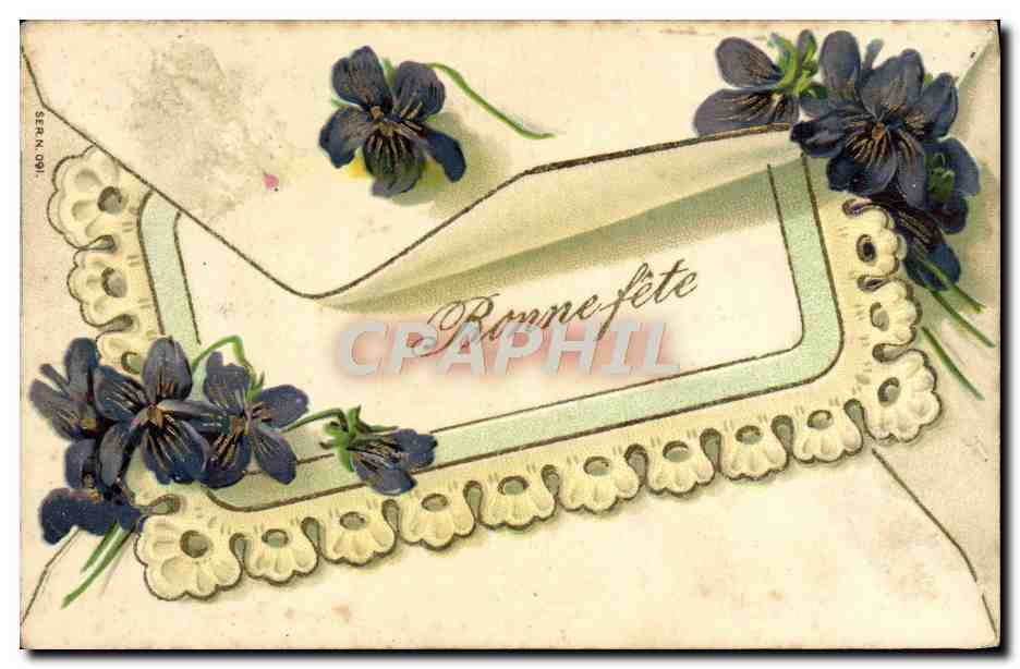 CPA Fantaisie Fleurs