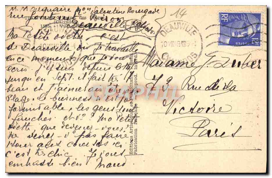 CPA Trouville Vue generale  — Back