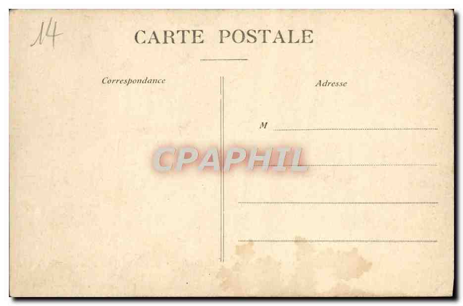 Cartolina d'epoca Bayeux Tapisserie della regina Mathilde Ici Guy amena Harold pres de Guillaume — Verso