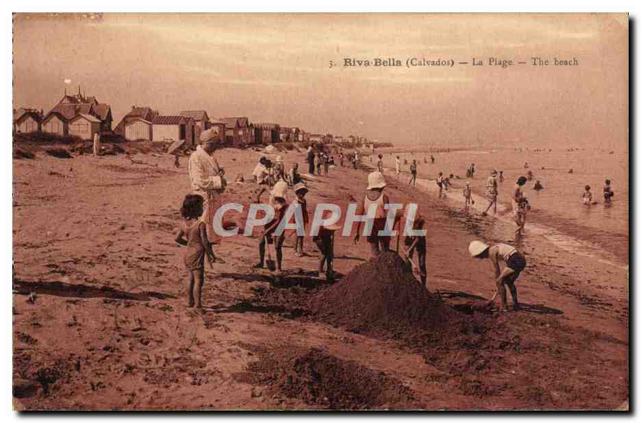 CPA Riva Bella La Plage Enfants
