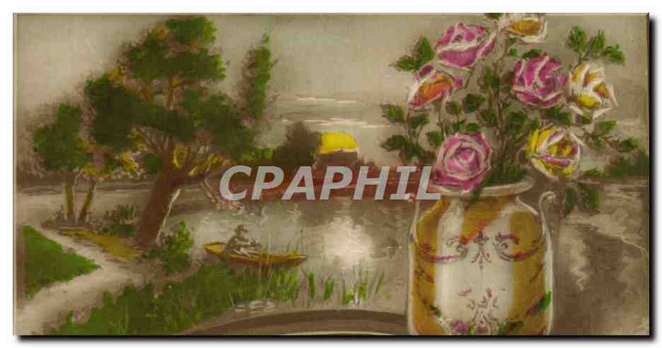 CPA Fantaisie Fleurs