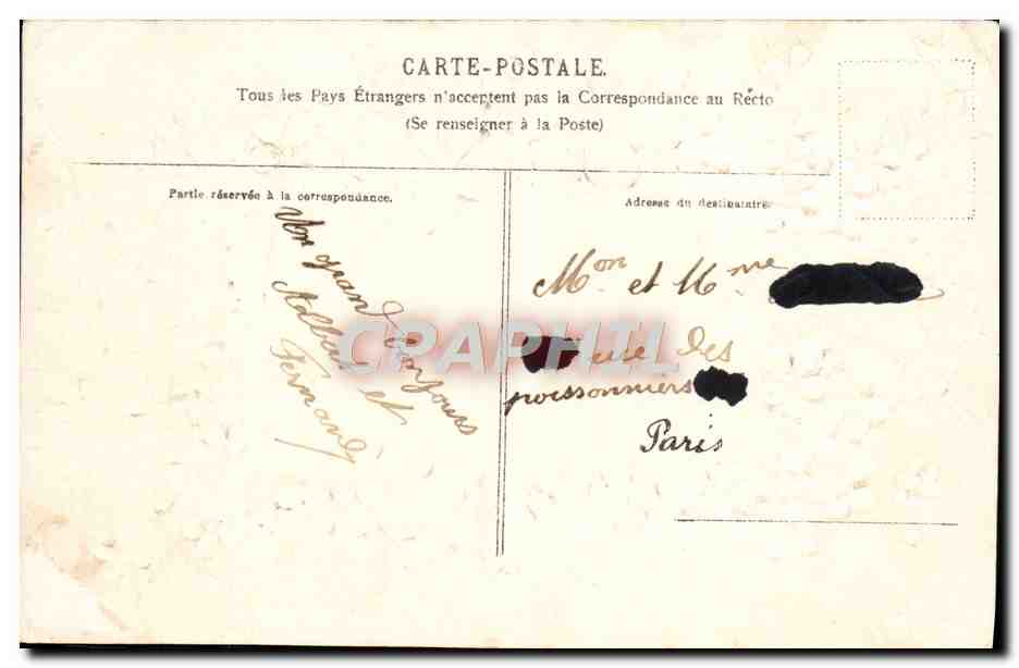 CPA Fantaisie Fleurs Trefles Amitie Douce — Rückseite