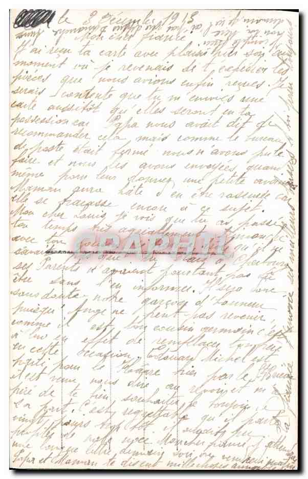 CPA Fantaisie Femme — Rückseite