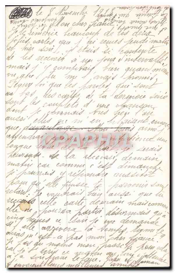 Jeune femme tenant une colombe — Messager d'Amour — Nero, n°101 — Verso