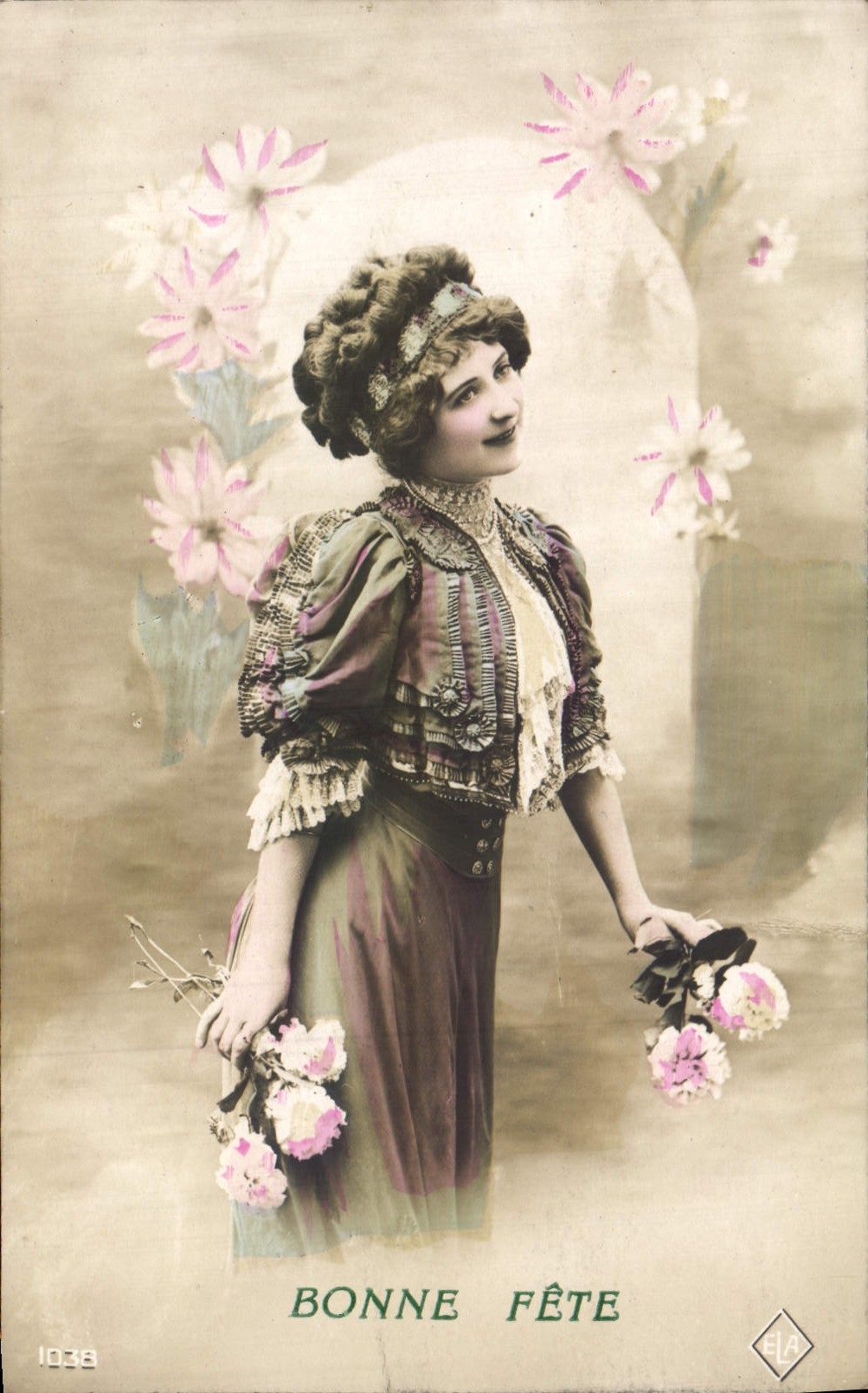 CPA Fantaisie Femmes Bonne Fete 