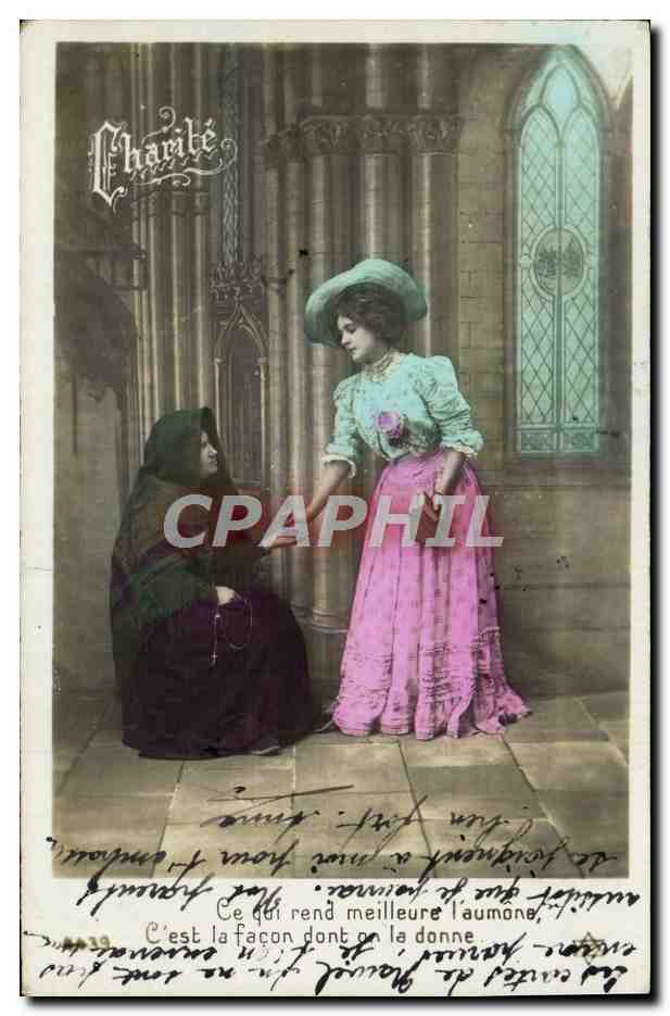 CPA Fantaisie Femme Charite 