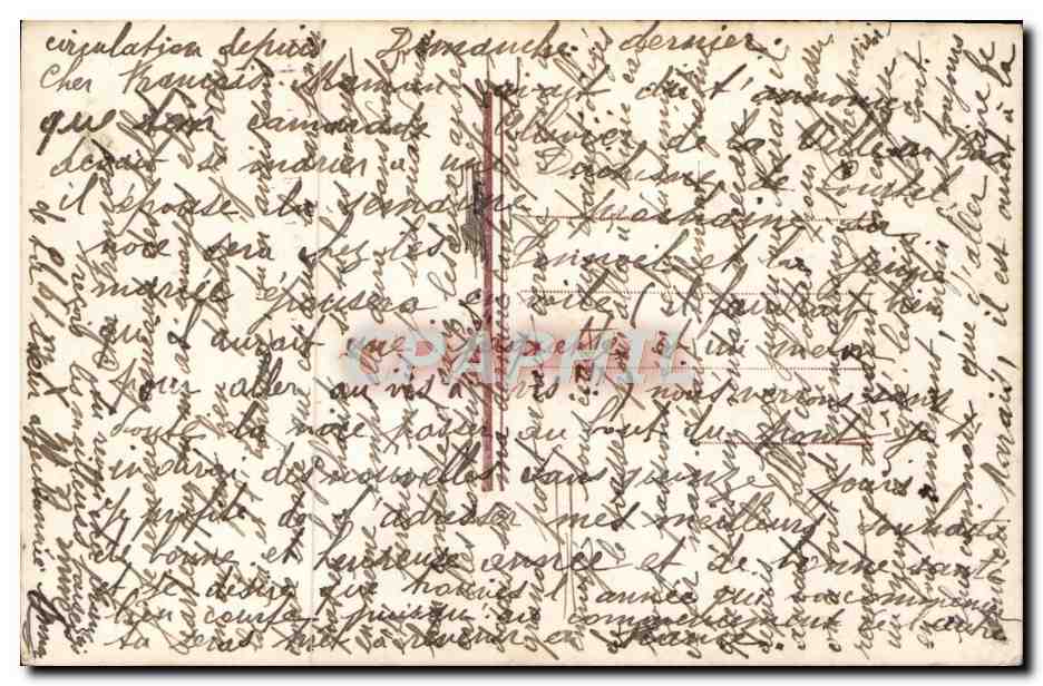 CPA Fantaisie Femme Charite  — Rückseite