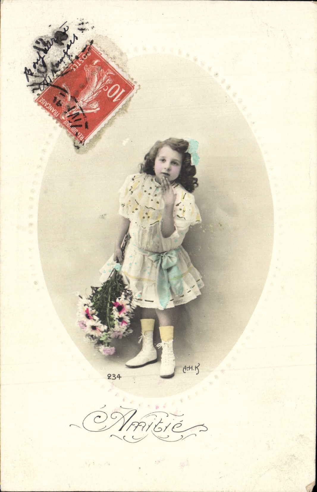 CPA Fantaisie Enfant Amitie 