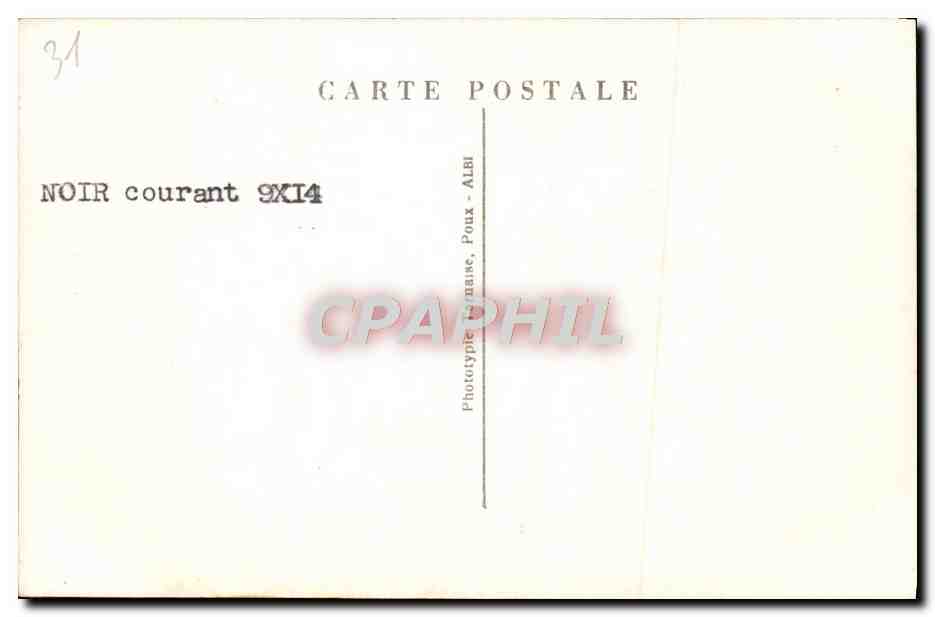 CPA Toulouse Basiique et Place St Sernin — Verso