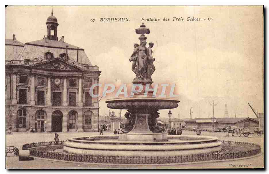 Bordeaux — Fontaine des Trois Grâces — LL. SELECTA