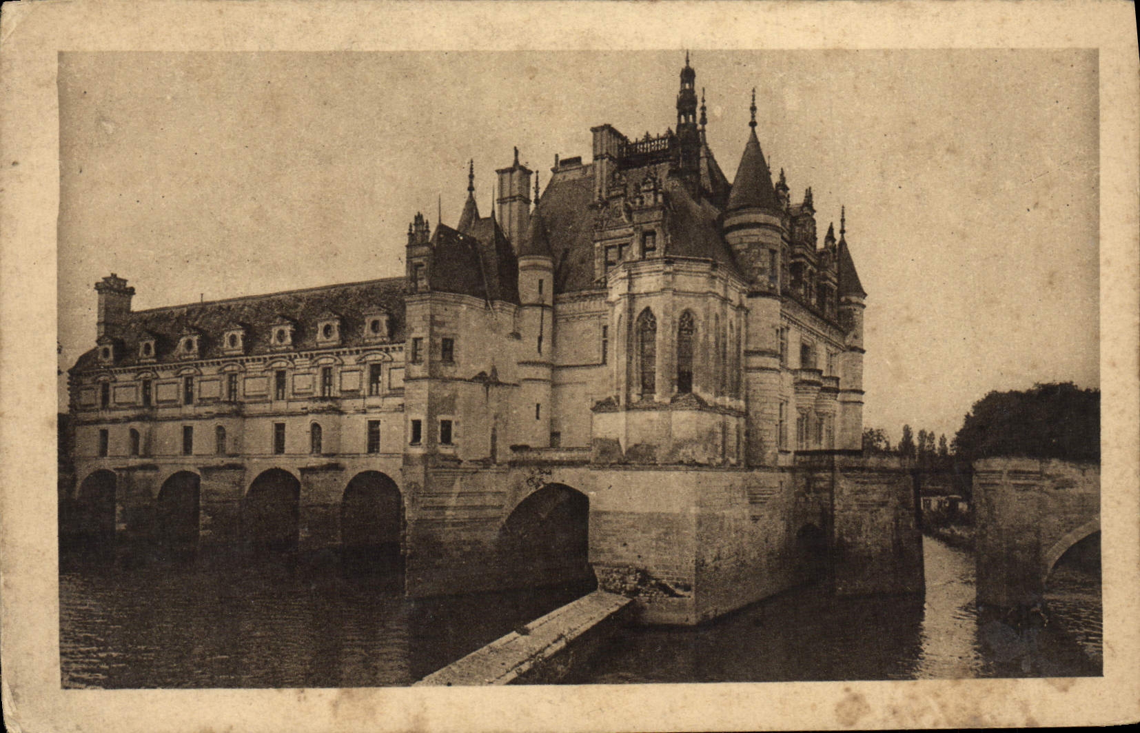 CPA Chenonceau Le Chateau Facade Nord Est