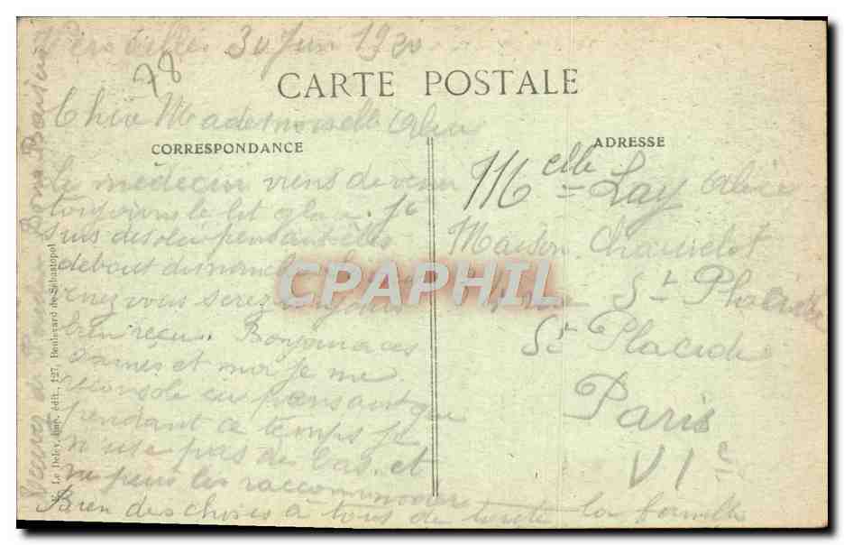 CPA Versailles Bassin de Latone Vase aux masques  — Verso