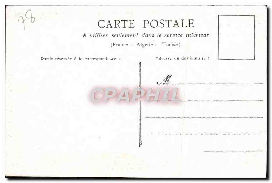 CPA Versailles Louis XIV — Rückseite