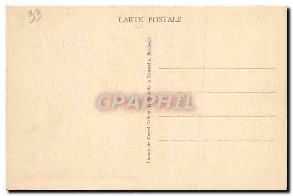 CPA Bordeaux La Porte de Palais  — Verso