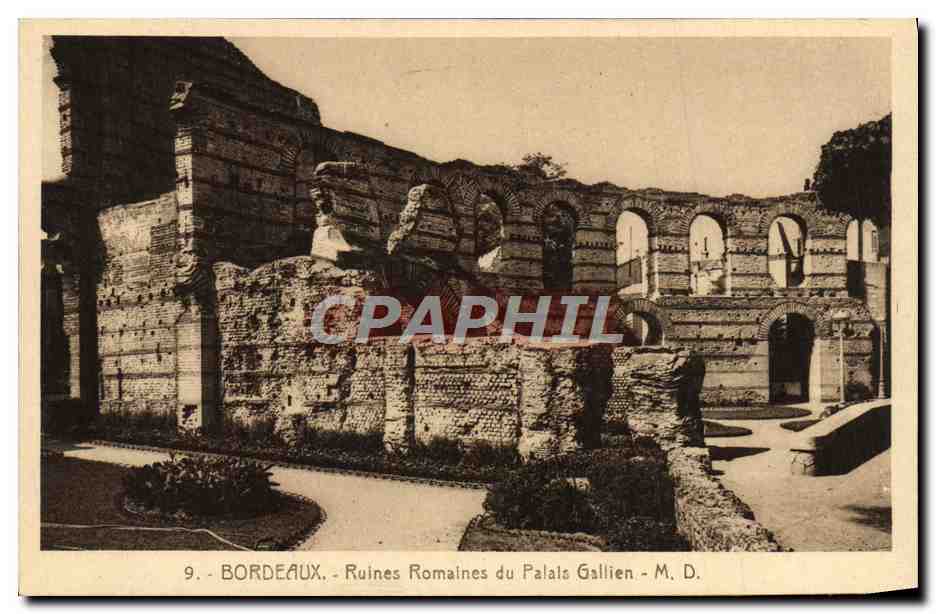 CPA Bordeaux Ruines Romaines du Palais Gallien 