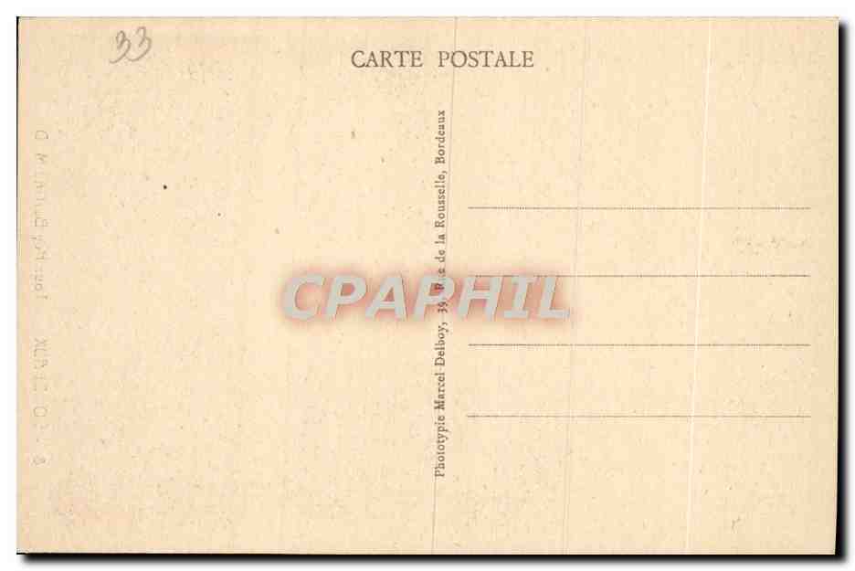 CPA Bordeaux Tour Pey Berland  — Verso