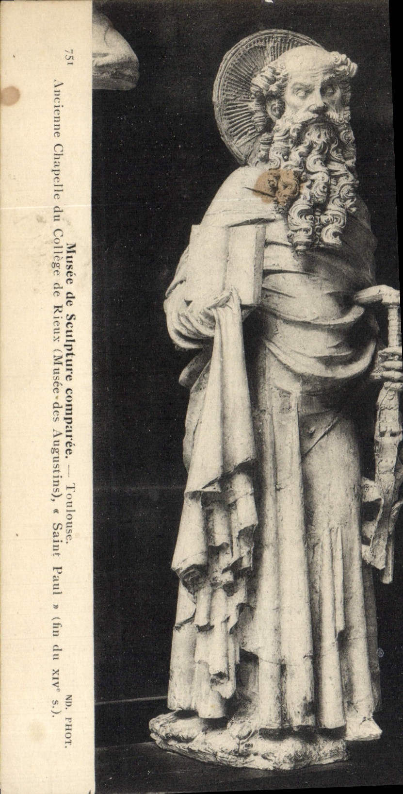 Saint Paul — Ancienne Chapelle du Collège de Rioux — Musée de Sculpture Comparée, Toulouse