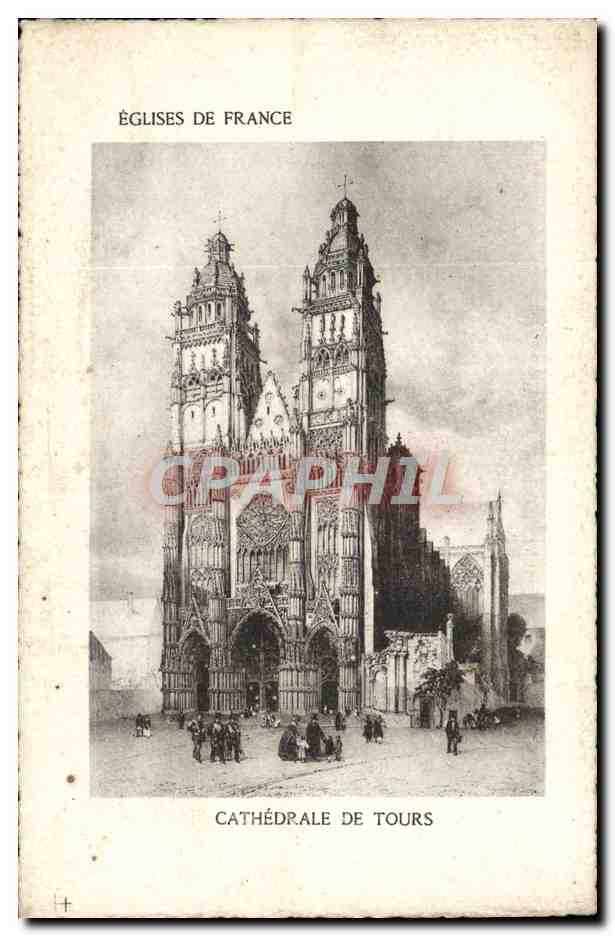 CPA Cathedrale De Tours 