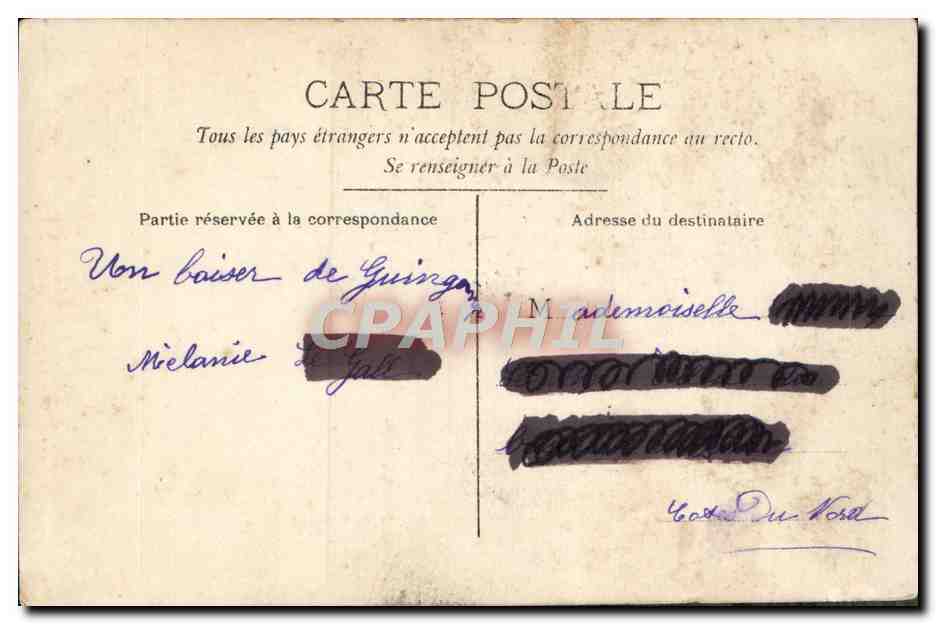 CPA Fantaisie Femme — Rückseite
