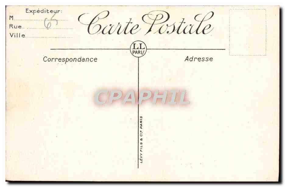 CPA Lourdes La Grotte  — Verso