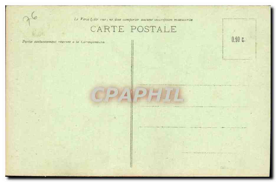 CPA Rouen Satue de Napoleon 1er fondue avec le bronze provenant des canons pris a la bataille d'Austerlitz — Verso