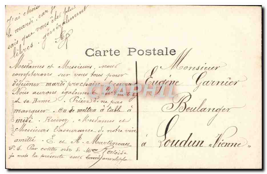 CPA Fantaisie Enfants Patissier Cuisine — Verso