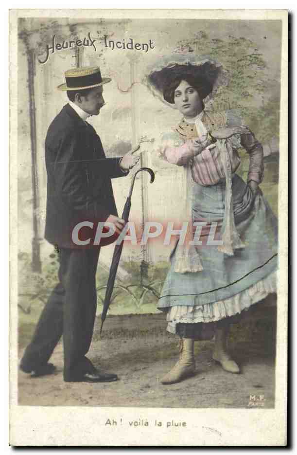 Heureux Incident — scène de couple sous la pluie — M.F. Paris