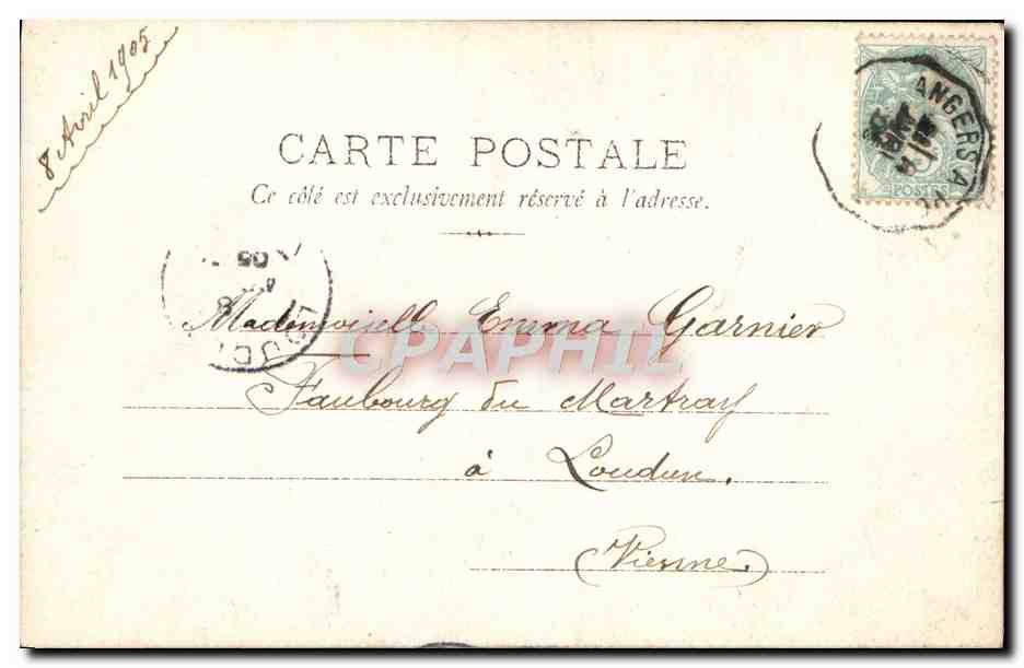 Heureux Incident — scène de couple sous la pluie — M.F. Paris — Rückseite