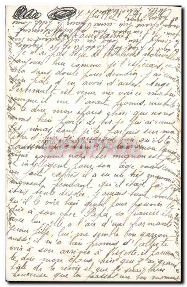 Jeune femme rêvant — Réverie — DIX 384/3 — Verso