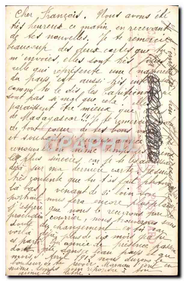 CPA Fantaisie Femme Tendre Souvenir  — Verso