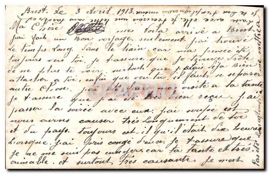 CPA Fantaisie Femme  — Verso