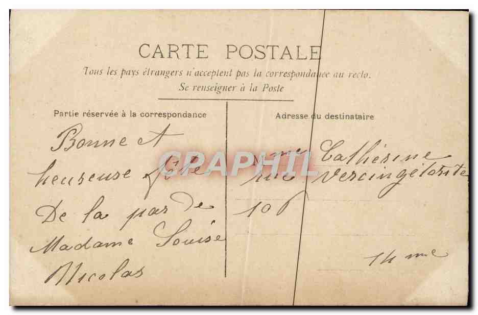CPA Fantaisie Enfant Joyeuse Fete  — Rückseite