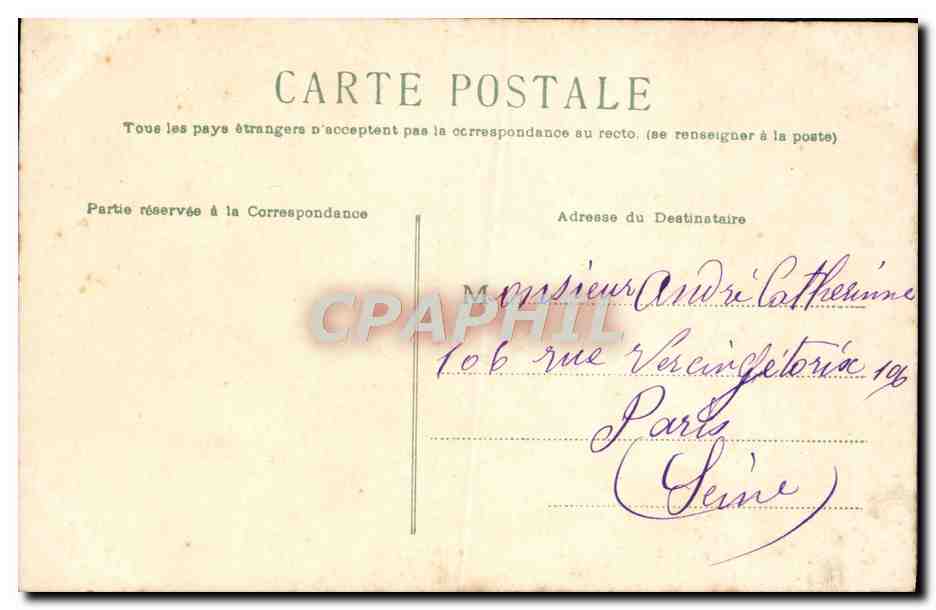 CPA Fantaisie Noel Cloche  — Rückseite