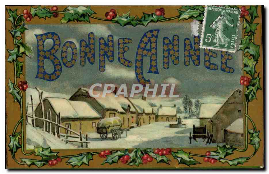CPA Fantaisie Bonne Annee