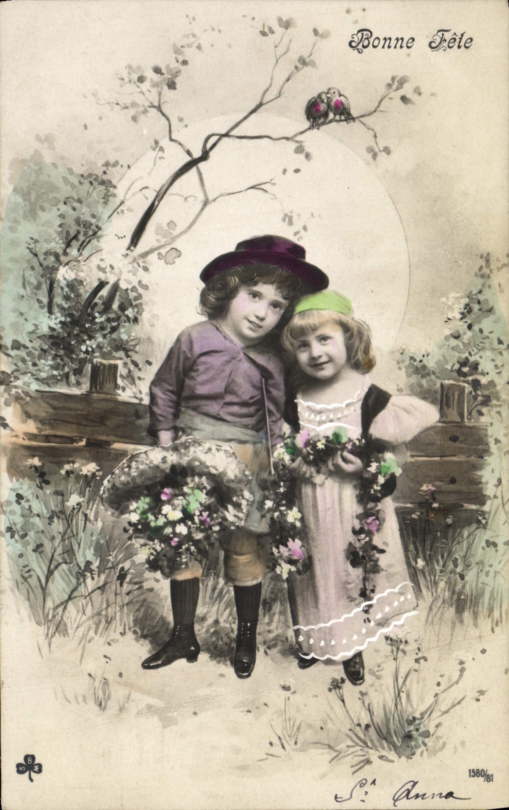 CPA Fantaisie Enfants Bonne fete