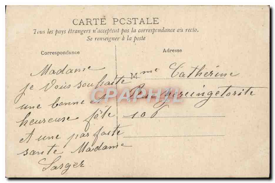 CPA Fantaisie Enfant Heureuse Fete  — Back
