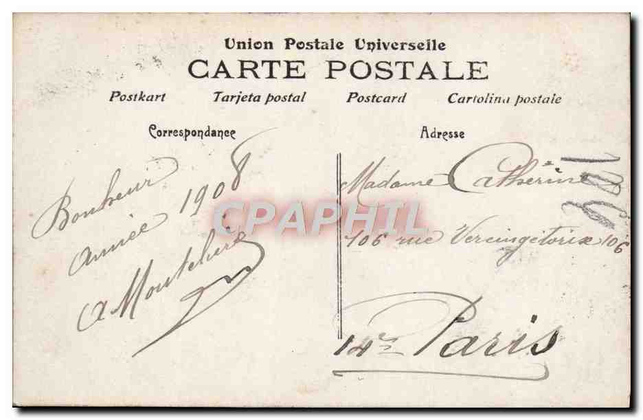 CPA Fantaisie Enfant Bonne Heureuse Annee — Rückseite