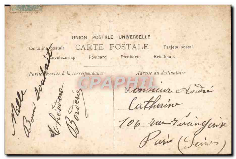 CPA Fantaisie Enfants — Rückseite