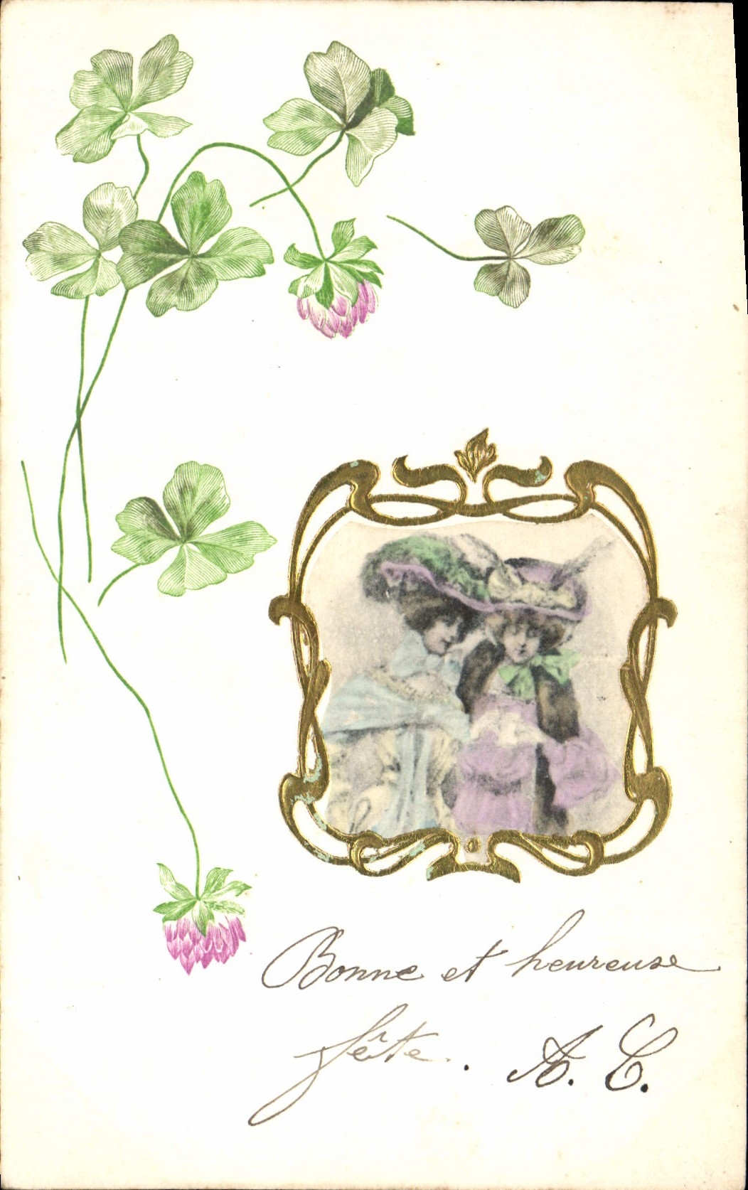 Kleeblätter — Frohe und gute Feier — A. C.