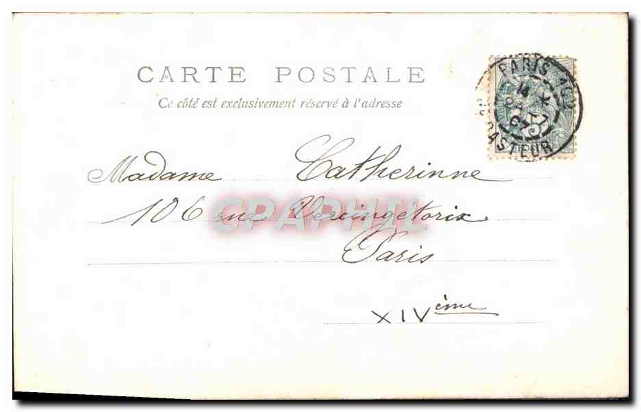 Kleeblätter — Frohe und gute Feier — A. C. — Rückseite