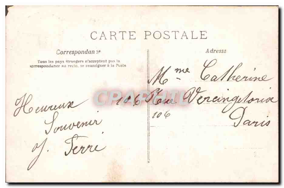 Jeune mariée — portrait — A.N. PARIS n°550 — Verso