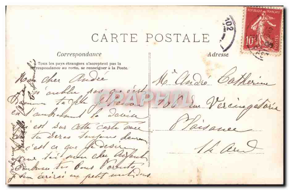 CPA Fantaisie Femme Dieu et Patrie  — Verso